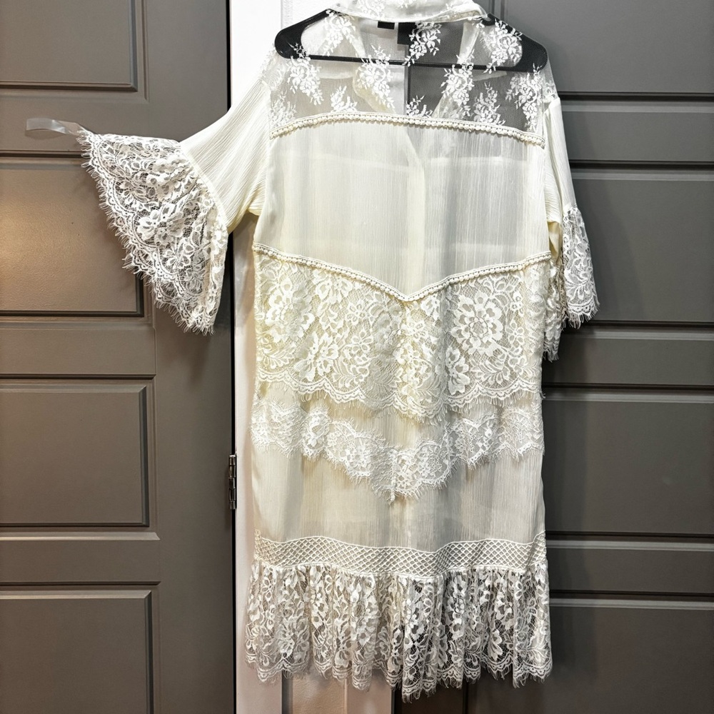 Pinko Ivory Lace Dress